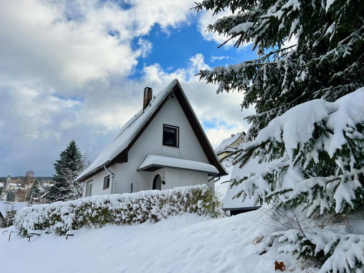 Urige Berghuette Mit Kamin Und Sauna Im Erzgebirge Nahe Schwarzwassertal Pobershau Zewnętrze zdjęcie