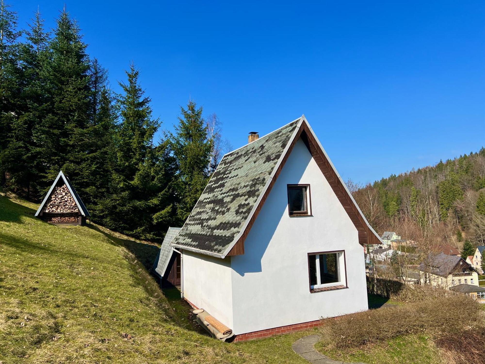 Urige Berghuette Mit Kamin Und Sauna Im Erzgebirge Nahe Schwarzwassertal Pobershau Zewnętrze zdjęcie